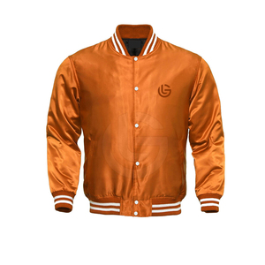 Precio de venta al por mayor Chaquetas de satén de poliéster Precio de fábrica Hombres y mujeres Chaqueta de satén informal vintage de alta calidad Hecho en Pakistán - Product Image 1