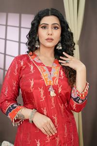 คอลเลคชั่นฤดูร้อนที่ทันสมัยชุดผ้าไหมวิสคอสสิสคอลสุดพิเศษชุดปาร์ตี้ลำลองสำหรับอินเดียและปากีสถานขายส่ง - Product Image 4