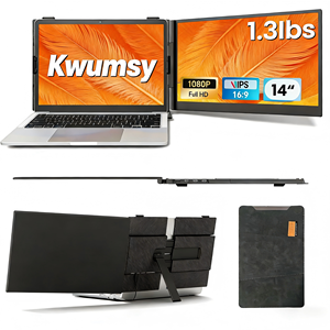 Monitor Portátil para Juegos <span class=keywords><strong>de</strong></span> 14'' FHD 1080P con Super Descuento, Ultrafino, Extensor <span class=keywords><strong>de</strong></span> Monitor Dual, Plug & Play, para Laptop - Product Image 1