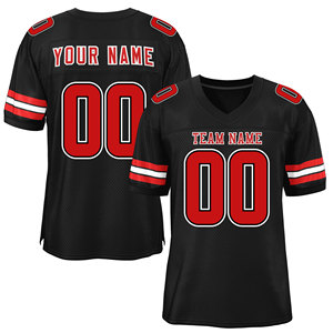 Sublimation personnalisée Nouveau design Respirant pas cher Jeu d'entraînement au combat Maillots de football américain - Product Image 3