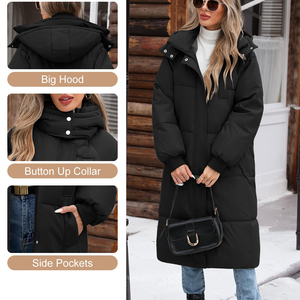 Veste Parka Exclusive à Fermeture Éclair et Manchette Élastique Pour Femmes En Demande Hiver Spécial À Capuche Veste Coupe Moderne Avec Personnalisation - Product Image 5