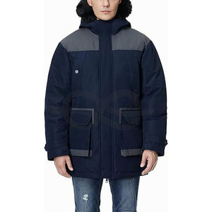 Parka de invierno para hombre, chaqueta acolchada cálida de peso pesado, Chaqueta larga con capucha, chaqueta a prueba de viento con aislamiento, clima frío extremo - Product Image 1