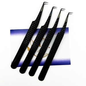 Pinzas de pestañas antiestáticas de precisión de acero inoxidable de Color personalizado respetuosas con el medio ambiente, aislamiento de megavolume, punta afilada - Product Image 1