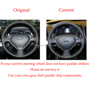 Levette del Cambio in Fibra di Carbonio Personalizzate per Volante Infiniti G25 G35 G37 Q50 R35 <span class=keywords><strong>Nissan</strong></span> 370 <span class=keywords><strong>370Z</strong></span> - Product Image 6