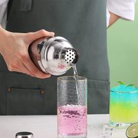 Ensemble de shakers à cocktails personnalisés en acier inoxydable, kit de barman de 3 pièces, shaker à martini, verseur, doseur, outils de bar