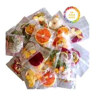 Deliciosa mezcla de té de frutas tropicales con naranja, manzana y piña, bolsas de bebidas naturalmente dulces y fragantes - Product Image 6