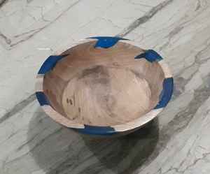 Nordic Round Wooden Round <b>Bowl</b> in Resin Combination for Fruit Salad Mixing <b>Bowls</b> and Rice/Soup <b>Serving</b> <b>Bowls</b> <b>Christmas</b> Gifts - Product Image 5
