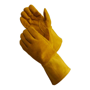 Gants de soudeur en cuir de sécurité résistants aux hautes températures confortables et respirants pour le soudage des travaux industriels - Product Image 3