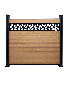 Panneau de clôture à lattes en <span class=keywords><strong>composite</strong></span> WPC de style moderne, teck <span class=keywords><strong>pour</strong></span> l'extérieur, clôture, technique lisse, <span class=keywords><strong>poteau</strong></span> en bois - Product Image 6