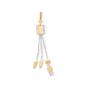 Câble de chargeur USB promotionnel durable Braxton, gadgets écologiques - Product Image 1
