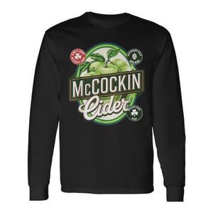 Maglietta promozionale a maniche lunghe Mccockin Cider per adulti, unisex, con scollo rotondo - Product Image 1