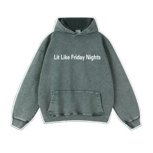 Sudadera con capucha con estampado de letras góticas para hombre y mujer, último estilo, MOQ bajo, térmica, de gran tamaño, con capucha, bolsillo de canguro pesado - Product Image 5