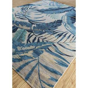 Alfombra de Lana Anudada a Mano Color Azul Pansy, Diseño Floral Clásico, Alta Calidad, Rectangular 9x12, para Sala de Estar, Pasillo, Modelo Lca-811 - Product Image 2