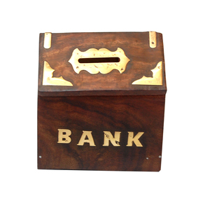 Wholesale Supplier of Wooden Square Money Bank Customized Handmade Wooden Square Money Bank for Sale - Product Image 4