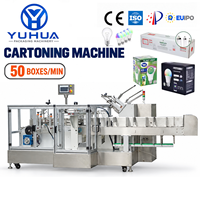 Machine d'emballage automatique de cartouches d'ampoules LED YH avec support pour l'emballage de boîtes de produits lumineux et système d'emballage en carton