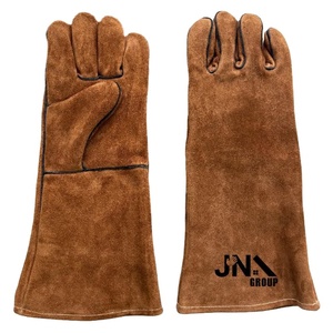 Guantes de soldadura de cuero de vaca Premium de alto rendimiento Grado AB Estándar CE Venta caliente Equipo de protección para manos y brazos - Product Image 1