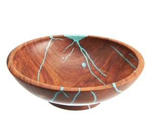 Round Shape Premium Wood and Resin Dinner Bowl Round Shape Top Quality for Home Tableware <b>Dinnerware</b> Bowl for Best Sale - Product Image 1