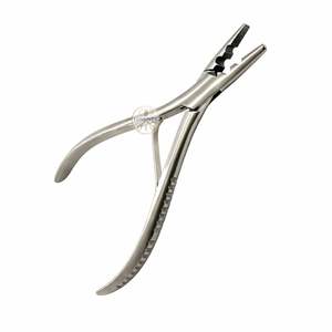 คีมต่อผม LUMINEX IMPEX แบบ 2 รู ด้ามสปริงคู่ ทรงลูกแพร์ ผลิตจากเหล็กกล้าไร้สนิมเยอรมันคุณภาพสูง น้ำหนักเบา เหมาะสำหรับงานเครื่องประดับ - Product Image 1