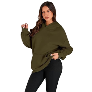 Nueva Sudadera con Capucha de Punto con Cierre para Mujer, Estilo Casual, Otoño/Invierno, Antiarrugas, Cálida, Manga Larga, Cómoda - Product Image 3