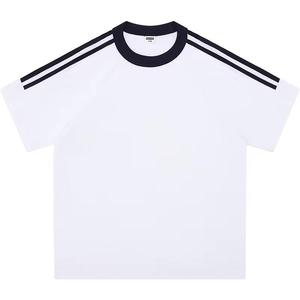 Camiseta deportiva de cuello redondo de poliéster estirable | Camiseta de rendimiento con logotipo de polo personalizado para rutinas diarias de ejercicio - Product Image 1