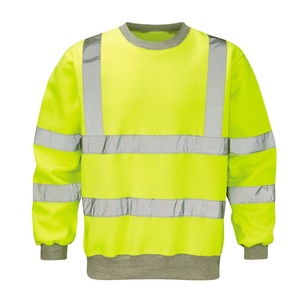 Sudadera de Alta Visibilidad, Sudaderas de Seguridad con Cinta Reflectante, Sudadera de Forro Polar, Uniforme de Construcción - Product Image 1