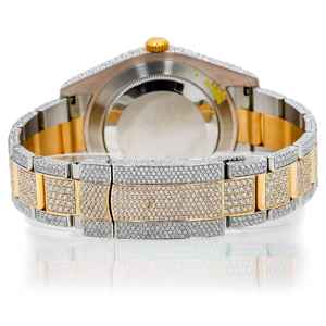 Reloj mecánico de cristal de 41mm de Hip Hop con hielo personalizado Moissanite diamante antiguo banda de acero inoxidable número arábigo moda lujosa - Product Image 3