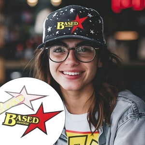 Sắt Trên Hot Cắt Đồng Phục Trường Học Tinh Hoa Parches Tùy Chỉnh Thêu Hình Dạng Ngôi Sao Biểu Tượng Thêu Các Bản Vá Lỗi Cho Mũ - Product Image 3