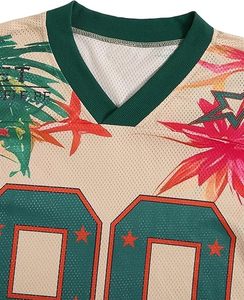 OEM Custom Y2K Jersey <b>Tshirt</b> Mens Oversized Fit Summer Graphic Top with Heat Transfer Print - Product Image 5