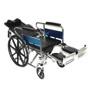 Fauteuils roulants pliants simples fabriqués à bas prix fauteuil roulant médical inclinable pour paralysie cérébrale - Product Image 1