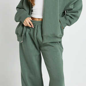 Survêtement droit pour femme avec cordon de serrage – Prix de gros pour acheteurs en gros – Design décontracté uni avec capuche - Product Image 4