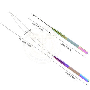 Stainless Steel Hair Extension <b>Hook</b> Needle <b>Tool</b> for Micro Ring Bead Application and Salon Use Durable - Product Image 3