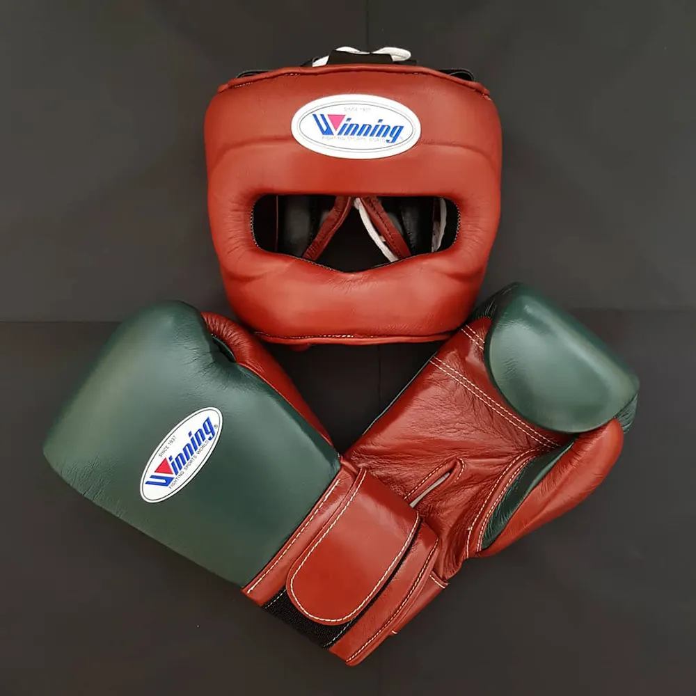 Custom ized Color Winning Sparring Set Neue Designs nach Maß mit echtem Leder Custom OEM Professional Boxing Gear GS-SS-28
