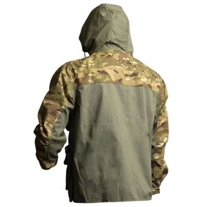 Veste utilitaire à capuche camouflage pour homme, design cargo tactique avec plusieurs poches pour un style de vie en plein air, veste de mode masculine - Product Image 2