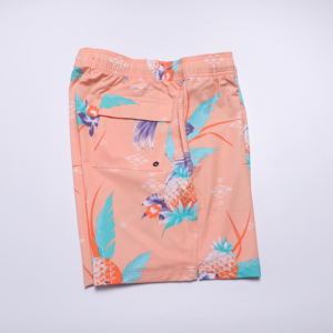 Short de bain pour homme à imprimé floral, séchage rapide, taille élastique, décontracté, avec poches - Product Image 6
