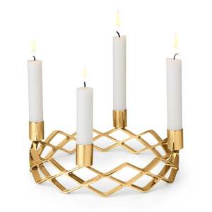 Forma personalizada Metal Decorativo Pequeño Tealight Forma Navidad Uso Antiguo Decoración Brillante Portavelas - Product Image 4