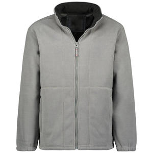 Veste en polaire recyclée écologique Logo personnalisé Pull en sherpa Fermeture éclair intégrale Vêtements d'hiver pour hommes - Product Image 5