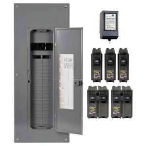 อุปกรณ์ป้องกันไฟกระชากแบบเหล็ก-100A 240V แผงรวมสัญญาณสำหรับระบบไฟฟ้าพร้อมเบรกเกอร์ 2 ขั้ว 3x50A - Product Image 2