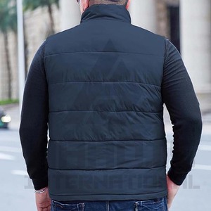 Doudounes à manches courtes personnalisées pour hommes, nouveauté 2025, design avec vente en gros de vêtements décontractés, saison d'hiver, vestes aux couleurs personnalisées - Product Image 4