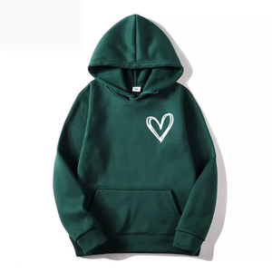 เสื้อฮู้ดดี้ผ้าฝ้ายคุณภาพสูง 100% สำหรับผู้หญิง ทรงพอดีตัว ออกแบบเองได้ เนื้อผ้าถักหนานุ่มสำหรับฤดูหนาว MOQ ต่ำ - Product Image 1