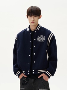 เสื้อแจ็กเก็ตทีมโรงเรียนสำหรับผู้ชายเสื้อโค้ทแฟชั่นสไตล์เกาหลีปักลายแนวสตรีทสำหรับฤดูหนาว - Product Image 4