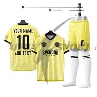 Conjuntos de Camisetas y Pantalones Cortos de Fútbol Personalizados con Impresión por Sublimación 2025, 100% Poliéster, Secado Rápido, Antibacterianos, Transpirables, Anti-UV, Unisex