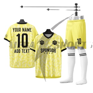 Customized Soccer Jerseys & Shorts Sets 2025 Sublimation 100% <b>Polyester</b> Quick Dry Anti-Bacterial Breathable Unisex Sports Wear - Product Image 2
