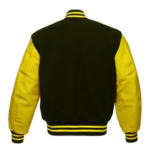 Chaqueta universitaria de béisbol de diseño original, chaqueta de moda informal de bombardero de mezcla de lana a la moda a precio de fábrica OEM para hombre - Product Image 5