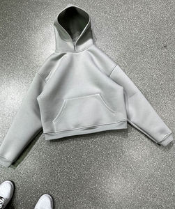 Nouveau tissu laminé extra lourd en éponge française épaisse vierge Logo imprimé personnalisé sweats à capuche et sweat-shirts pour hommes - Product Image 4