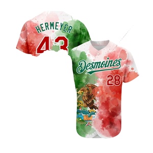 Camiseta de Béisbol Personalizada de Alta Calidad en Oferta, Color Sólido, Cuello en V, Nombre y Número Cosidos, 100% Poliéster de Secado Rápido - Product Image 4