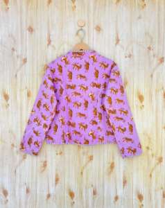 เสื้อแจ็กเก็ตผ้าควิลท์สำหรับผู้หญิงอินเดียเสื้อแจ็กเก็ตมีกระดุมลายดอกไม้ใส่ได้ทุกฤดูระบายอากาศได้ดี - Product Image 3