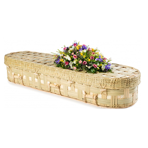Urne en bambou faite à la main de style américain pour la crémation des cendres Vente en gros de fournitures funéraires de style sympa du Vietnam - Product Image 1