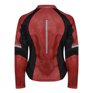 Chaqueta de Motociclista de Cuero de Oveja Genuino Hecha a Medida de Primera Calidad para Mujer, Ecológica, Calefactable, Resistente al Viento, Lista para el Invierno - Product Image 3