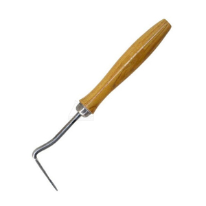 Pic à sabot en acier inoxydable Design durable pour un usage quotidien Pic à sabot pour cheval avec manche en bois poli Pic à sabot pour le nettoyage - Product Image 4