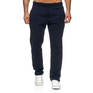 Wholesale Athletic <b>Slim</b> Fit Stretchy Plain <b>Joggers</b> With Pocket Elastic Waist Drawstring Polyester <b>Jogger</b> Pant Men men's trousers - Product Image 3